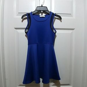 Pinc Premium Royal Blue Sleeveless Skater Dress